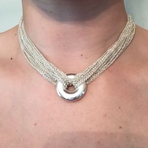 Tiffany & Co Multi-Strand Disc Necklace